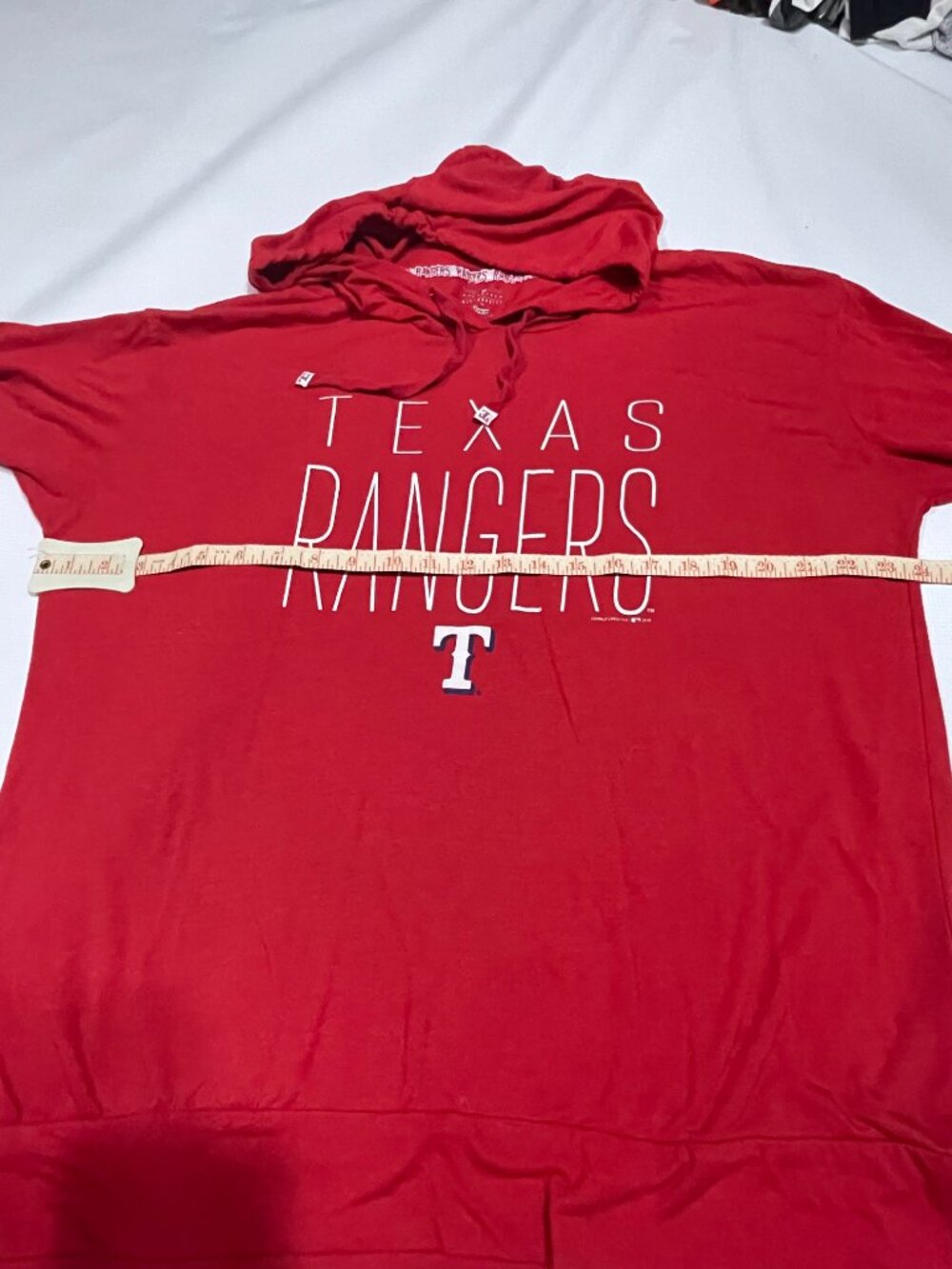 Texas Rangers Ultra Lightweight Fashion Hoodie, Red, Size 2XL - Picture 3 of 8